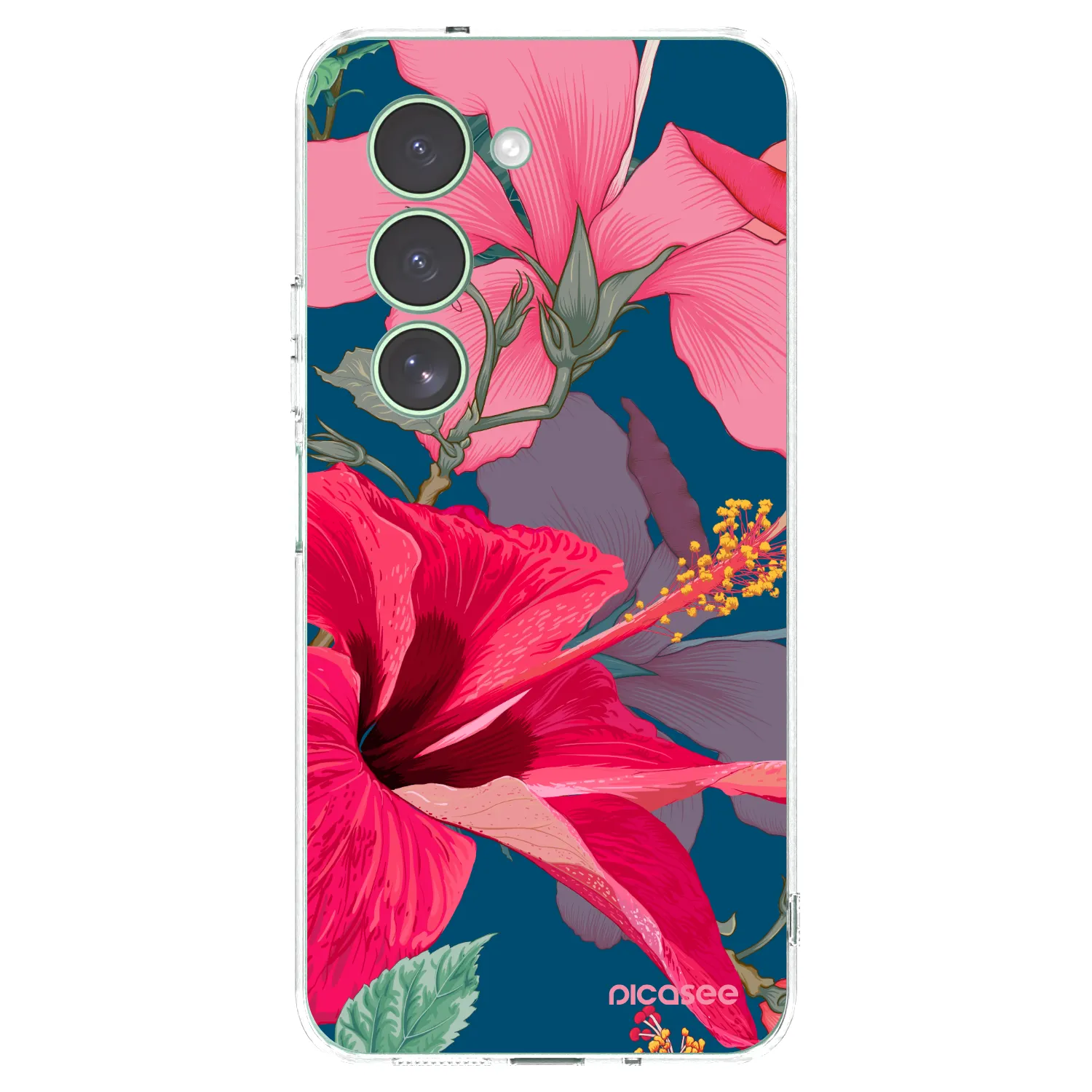 Picasee silikónový prehľadný obal pre Xiaomi Redmi 15 5G - Hibiscus