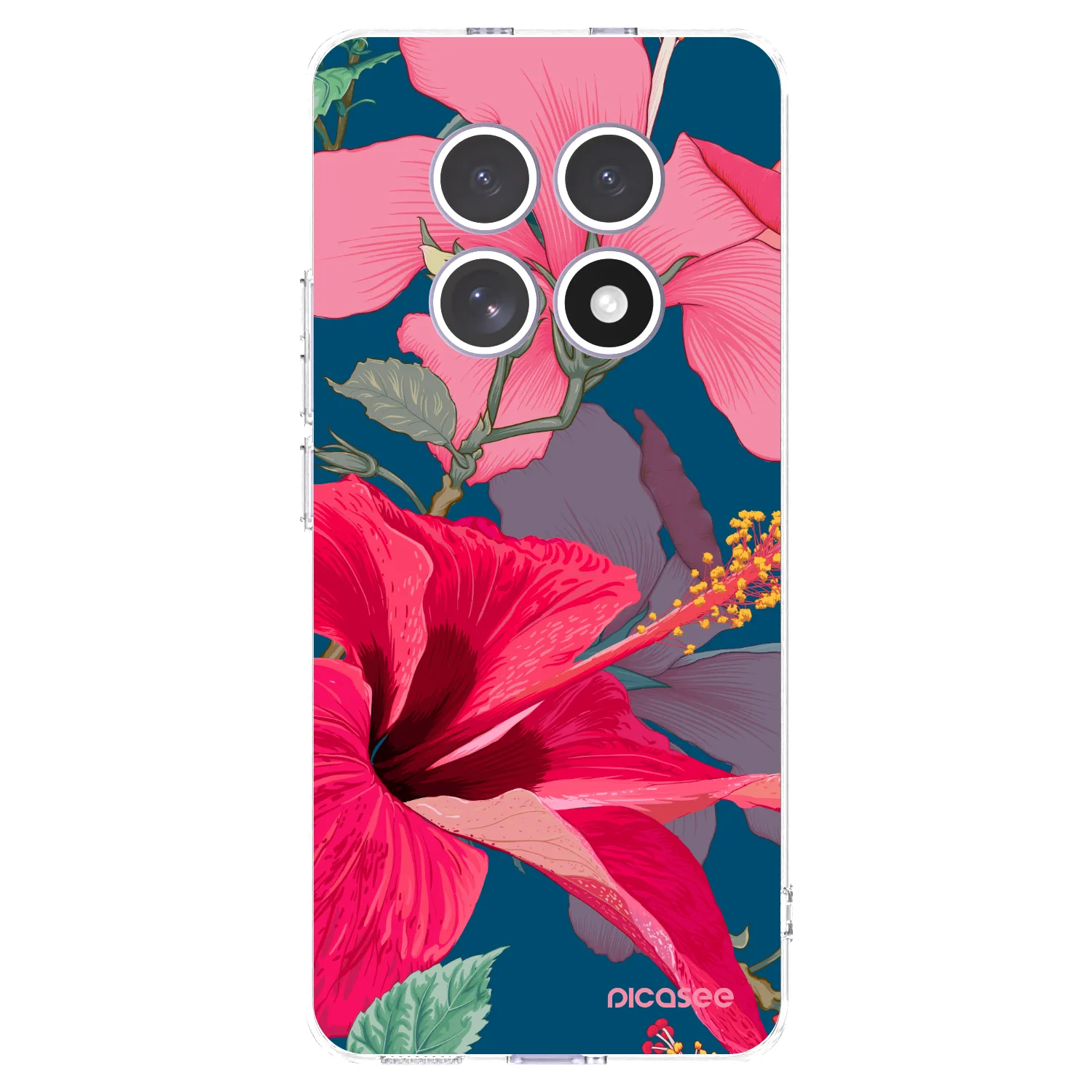 Picasee silikónový prehľadný obal pre Xiaomi Redmi Note 15 - Hibiscus