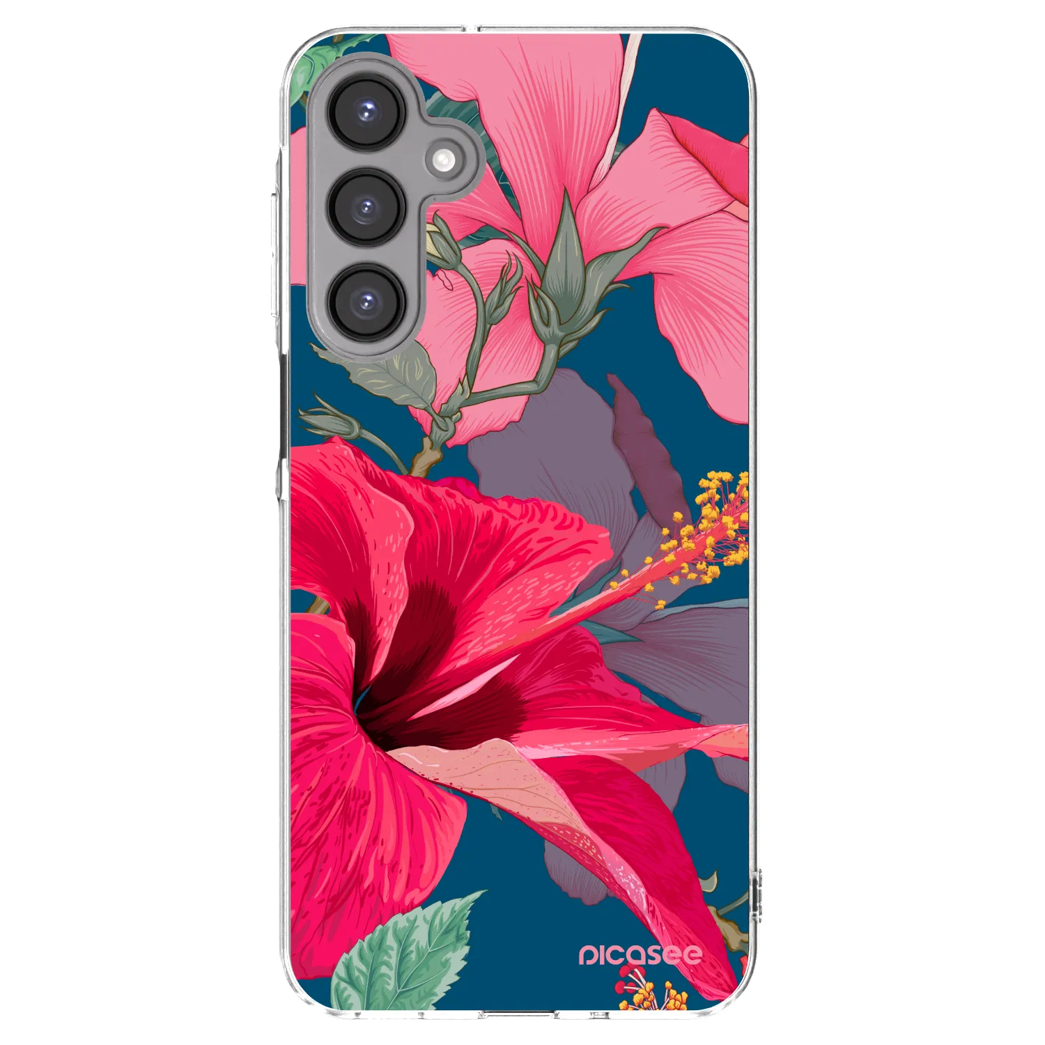 Picasee silikónový prehľadný obal pre Samsung Galaxy A16 4G - Hibiscus