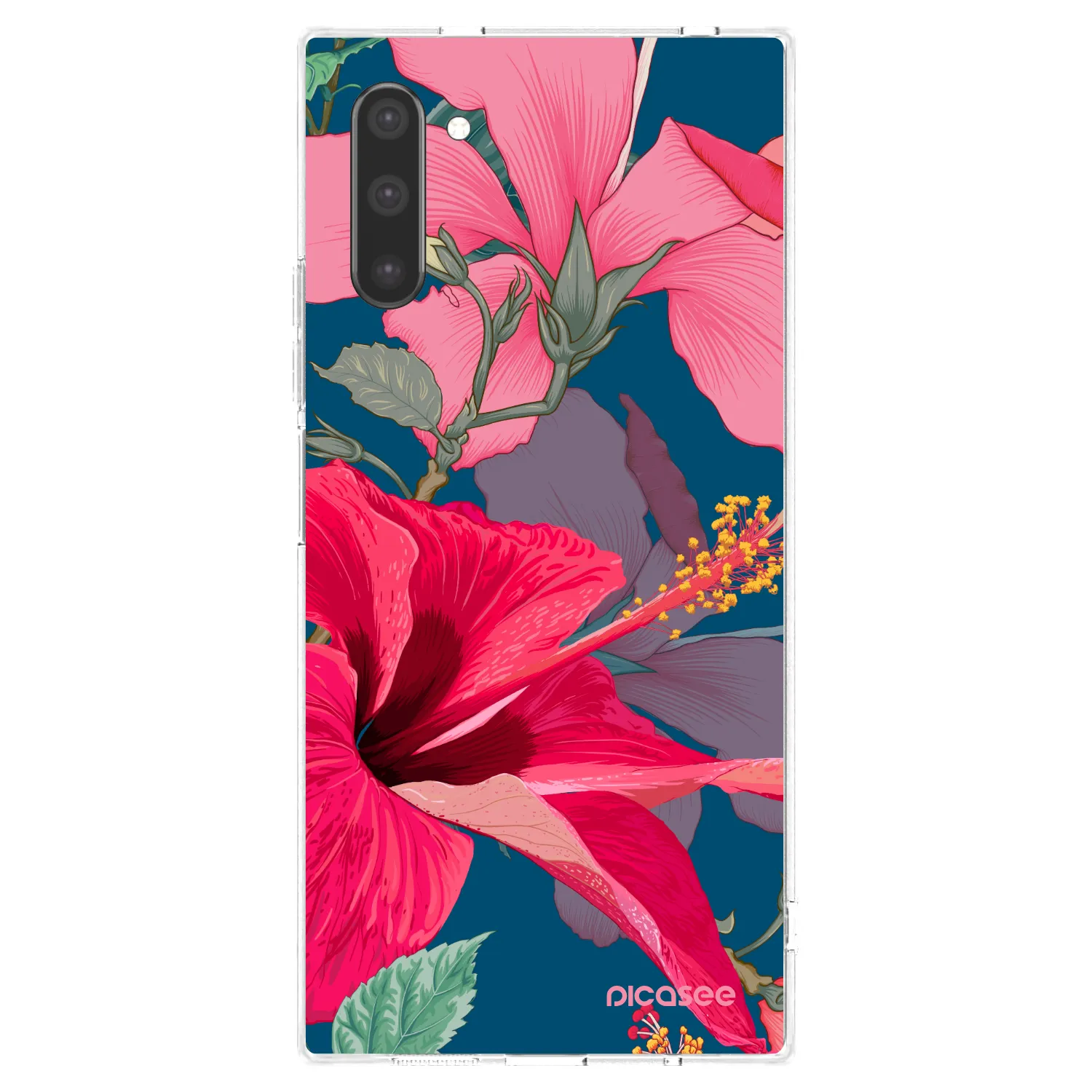 Picasee silikónový prehľadný obal pre Samsung Galaxy Note 10 N970F - Hibiscus