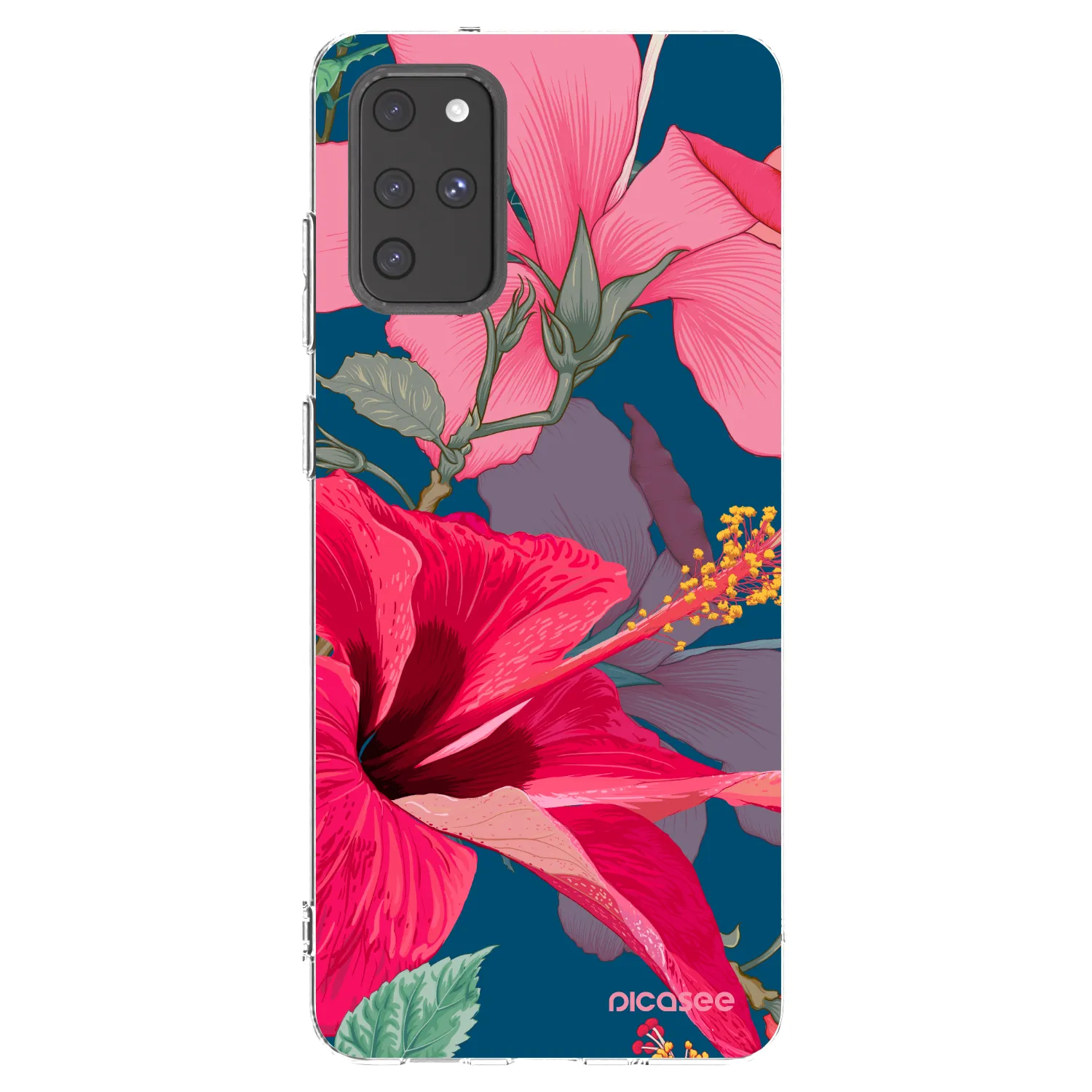 Picasee silikónový prehľadný obal pre Samsung Galaxy S20+ G985F - Hibiscus