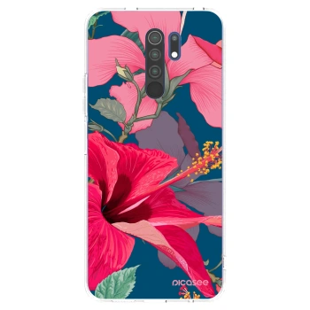 Picasee silikónový prehľadný obal pre Xiaomi Redmi 9 - Hibiscus