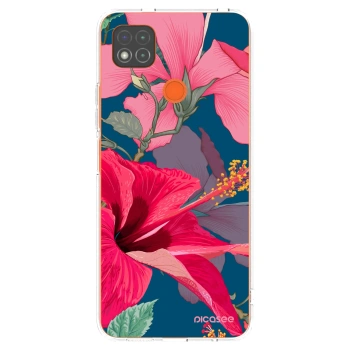 Picasee silikónový prehľadný obal pre Xiaomi Redmi 9C - Hibiscus