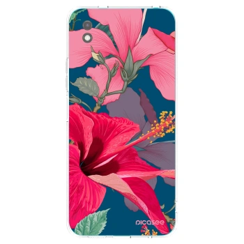 Picasee silikónový čierny obal pre Xiaomi Redmi 9A - Hibiscus