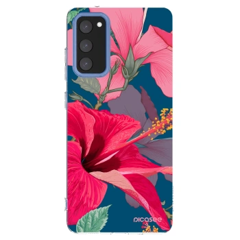 Picasee silikónový prehľadný obal pre Samsung Galaxy S20 FE - Hibiscus