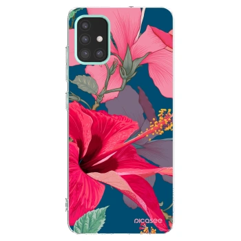 Picasee silikónový prehľadný obal pre Samsung Galaxy M31s - Hibiscus
