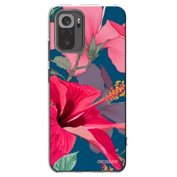 Picasee silikónový prehľadný obal pre Xiaomi Redmi Note 10 - Hibiscus