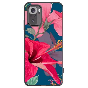 Picasee silikónový čierny obal pre Xiaomi Redmi Note 10 - Hibiscus