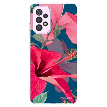 Picasee silikónový prehľadný obal pre Samsung Galaxy A32 5G A326B - Hibiscus