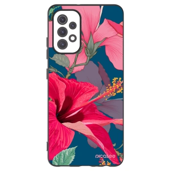 Picasee silikónový čierny obal pre Samsung Galaxy A32 5G A326B - Hibiscus
