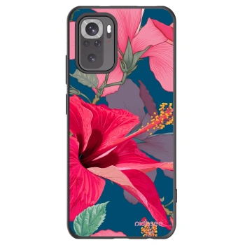 Picasee silikónový čierny obal pre Xiaomi Redmi Note 10S - Hibiscus