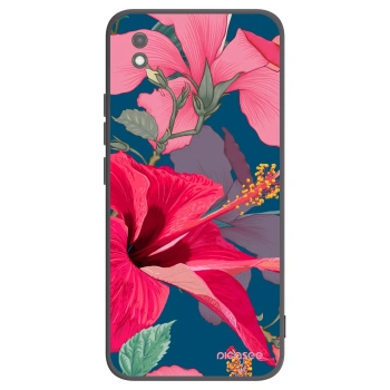 Picasee silikónový čierny obal pre Xiaomi Redmi 9AT - Hibiscus