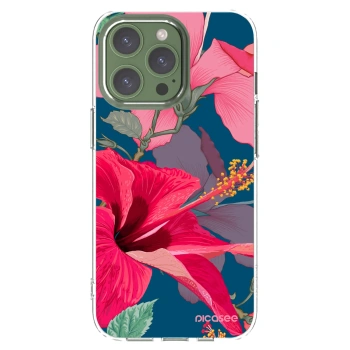 Picasee silikónový prehľadný obal pre Apple iPhone 13 Pro - Hibiscus