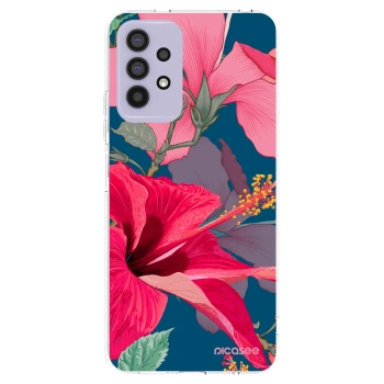 Picasee silikónový prehľadný obal pre Samsung Galaxy A32 4G SM-A325F - Hibiscus