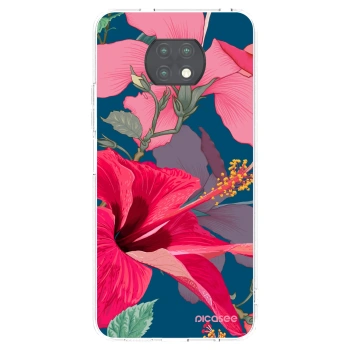 Picasee silikónový prehľadný obal pre Xiaomi Redmi Note 9T - Hibiscus