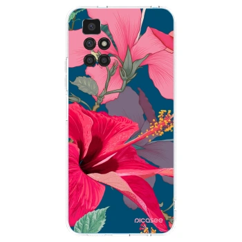 Picasee silikónový prehľadný obal pre Xiaomi Redmi 10 - Hibiscus