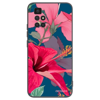 Picasee silikónový čierny obal pre Xiaomi Redmi 10 - Hibiscus