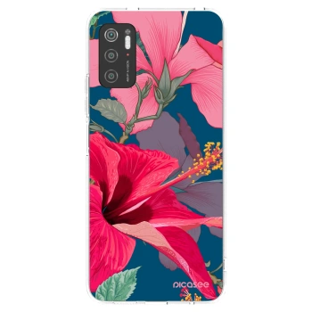 Picasee silikónový prehľadný obal pre Xiaomi Poco M3 Pro 5G - Hibiscus