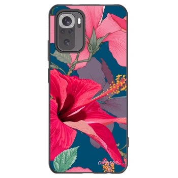 Picasee silikónový čierny obal pre Xiaomi Redmi Note 11S 4G - Hibiscus