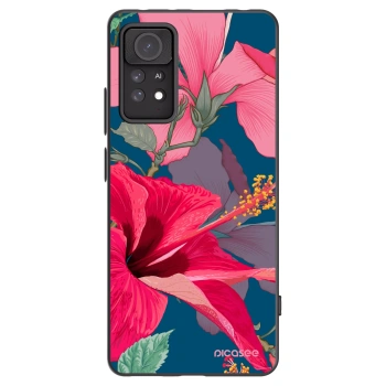 Picasee silikónový čierny obal pre Xiaomi Redmi Note 11 Pro 5G - Hibiscus