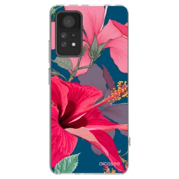 Picasee silikónový prehľadný obal pre Xiaomi Redmi Note 11 Pro 5G - Hibiscus