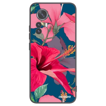Picasee silikónový čierny obal pre Xiaomi 12 Pro - Hibiscus