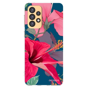 Picasee silikónový prehľadný obal pre Samsung Galaxy A33 5G A336 - Hibiscus
