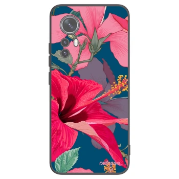 Picasee silikónový čierny obal pre Xiaomi 12X - Hibiscus