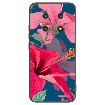 Picasee silikónový čierny obal pre Honor Magic4 Lite 5G - Hibiscus