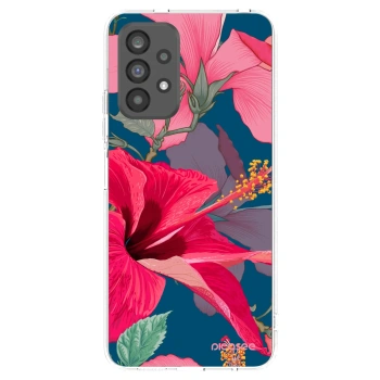 Picasee silikónový prehľadný obal pre Samsung Galaxy A73 5G - Hibiscus