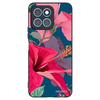 Picasee silikónový čierny obal pre Honor X6 - Hibiscus