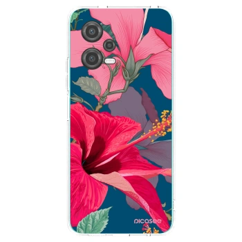 Picasee silikónový prehľadný obal pre Xiaomi Poco X5 - Hibiscus