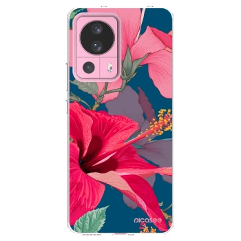Picasee silikónový prehľadný obal pre Xiaomi 13 Lite - Hibiscus
