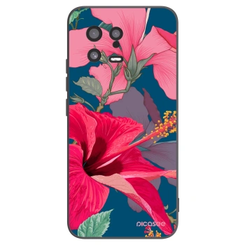Picasee silikónový čierny obal pre Xiaomi 13 - Hibiscus