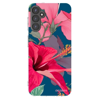 Picasee silikónový prehľadný obal pre Samsung Galaxy A14 4G A145R - Hibiscus