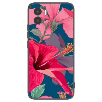 Picasee silikónový čierny obal pre Xiaomi Redmi A2 - Hibiscus