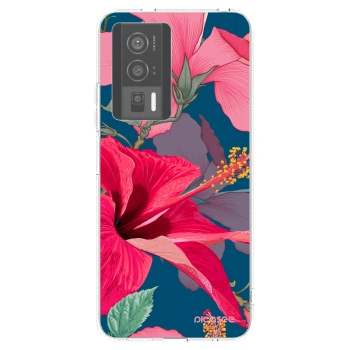 Picasee silikónový prehľadný obal pre Xiaomi Poco F5 Pro 5G - Hibiscus
