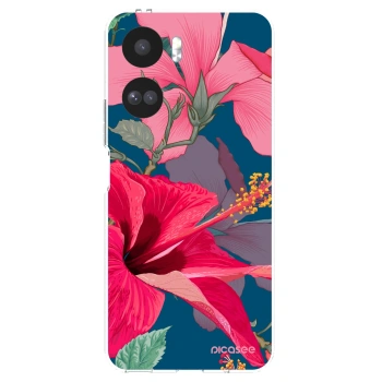 Picasee silikónový prehľadný obal pre Honor 90 Lite 5G - Hibiscus