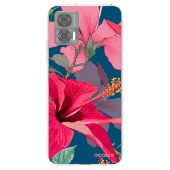 Picasee silikónový prehľadný obal pre Motorola Edge 30 Neo - Hibiscus