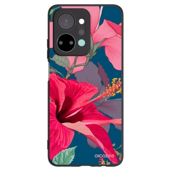 Picasee silikónový čierny obal pre Honor X7a - Hibiscus