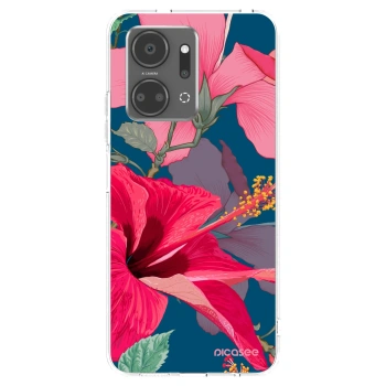 Picasee silikónový prehľadný obal pre Honor X7a - Hibiscus