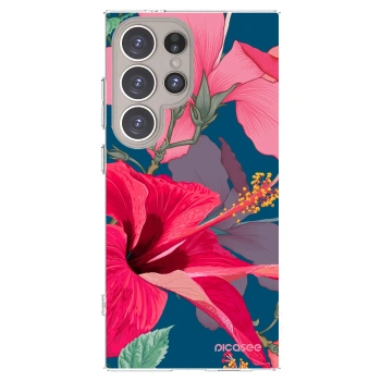Picasee silikónový prehľadný obal pre Samsung Galaxy S24 Ultra S928B 5G - Hibiscus