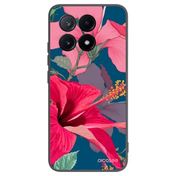 Picasee silikónový čierny obal pre Xiaomi Poco X6 Pro - Hibiscus