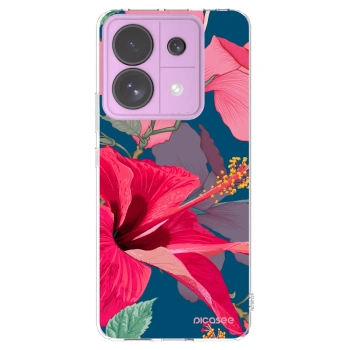 Picasee silikónový prehľadný obal pre Xiaomi Redmi Note 13 Pro 5G - Hibiscus