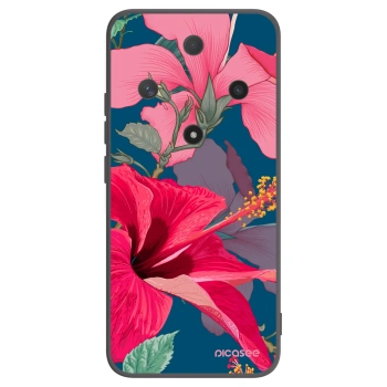 Picasee silikónový čierny obal pre Honor Magic6 Lite 5G - Hibiscus