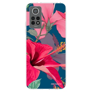 Picasee silikónový prehľadný obal pre Xiaomi Redmi Note 12 Pro 4G - Hibiscus
