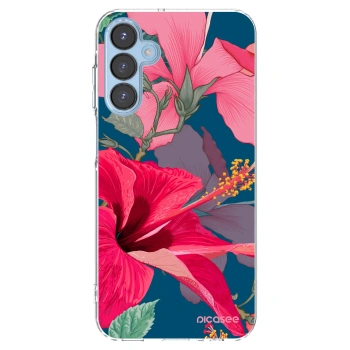 Picasee silikónový prehľadný obal pre Samsung Galaxy A15 A156B 5G - Hibiscus