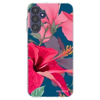 Picasee silikónový prehľadný obal pre Samsung Galaxy A15 A155F 4G - Hibiscus