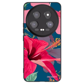 Picasee silikónový čierny obal pre Xiaomi 14 Ultra - Hibiscus