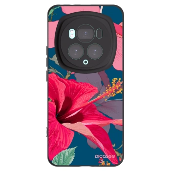 Picasee silikónový čierny obal pre Honor Magic6 Pro - Hibiscus